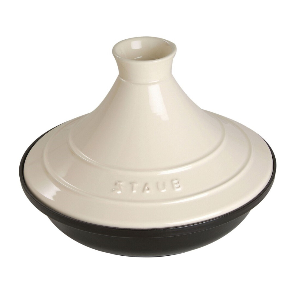 Tajine Staub dish - 28 cm, Beige-black