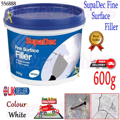 White Multi-Purpose Interior Exterior Fine Surface Filler Tub 600g