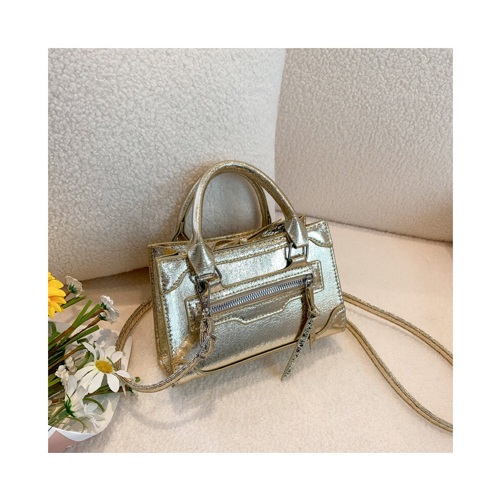 (Gold) And Modern Stylish Small Handbag For Women With Unique Design And Daily Versatility