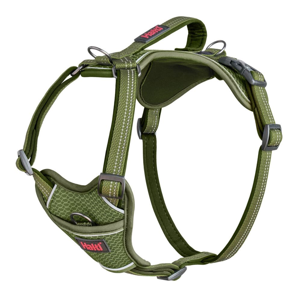 Halti Anatomy Harness Green Neoprene Padded Adjustable Reflective XS