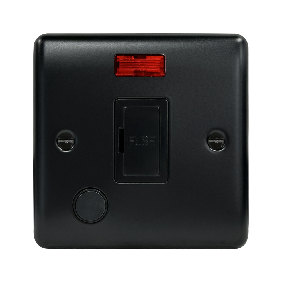 13A Unswitched Spur c/w Neon + FO Bmatt Black