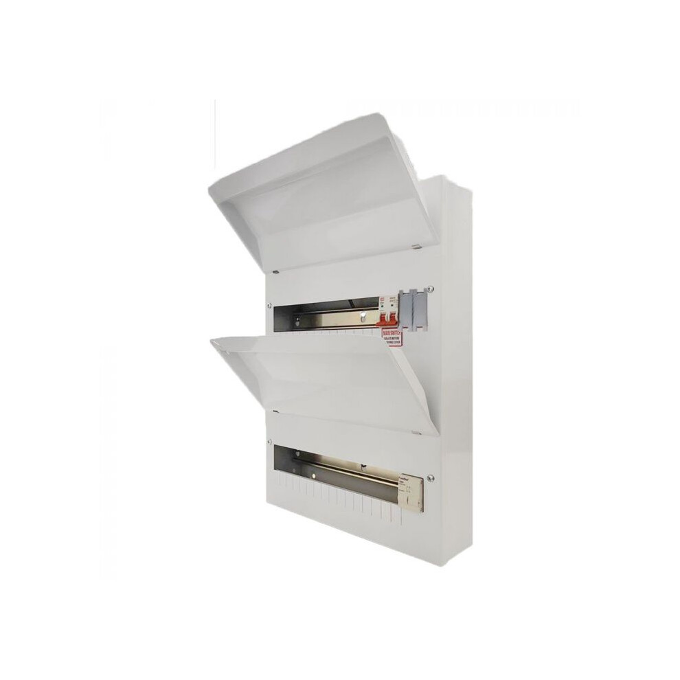 FUSEBOX 100A MAIN SWITCH 22 WAY (11/11) DOUBLE BANK , F2022M (W 306 x H 508 mm)