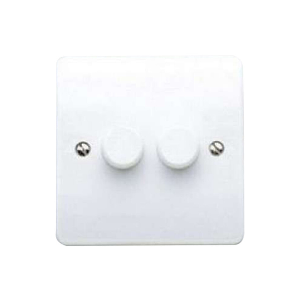 MK 2G  2 Way 300w Mains/ LV 250w Push White Dimmer
