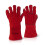 BEESWIFT WELDERS GAUNTLET GLOVES 14"  RED 14" 1