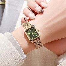(Gold Green, CHINA) Fashion Square Quartz Casual Womens Alloy Watch
