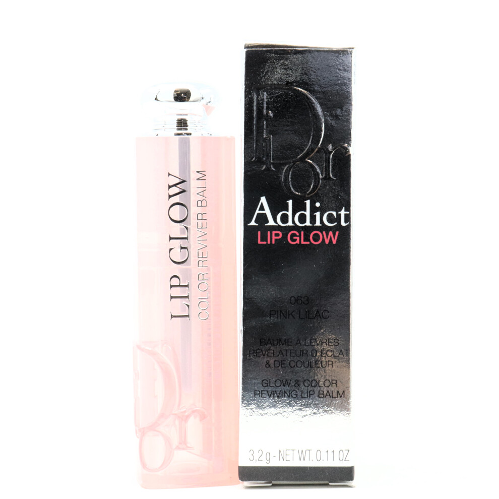 (063 Pink Lilac) Dior Addict Lip Glow Reviving Lip Balm  0.11oz/3.2g New With Box