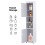 5 Tier Bathroom Floor Cabinet Standing Storage Cupboard Shelves White 3