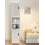 5 Tier Bathroom Floor Cabinet Standing Storage Cupboard Shelves White 4