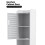 5 Tier Bathroom Floor Cabinet Standing Storage Cupboard Shelves White 5
