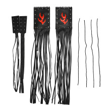 Leather Tassel Grips Lever Covers for Cruiser Chopper Motorcycles