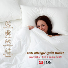 (15 Tog Duvet, Double) Anti Allergic Xtreme Thick Winter Warm Duvet Tog Single Double King Super King Size Duvets & Quilts