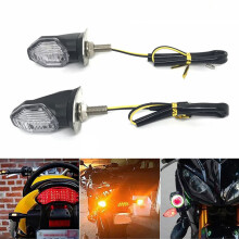 2Pcs Mini Universal Motorbike LED Turn Signal Lights