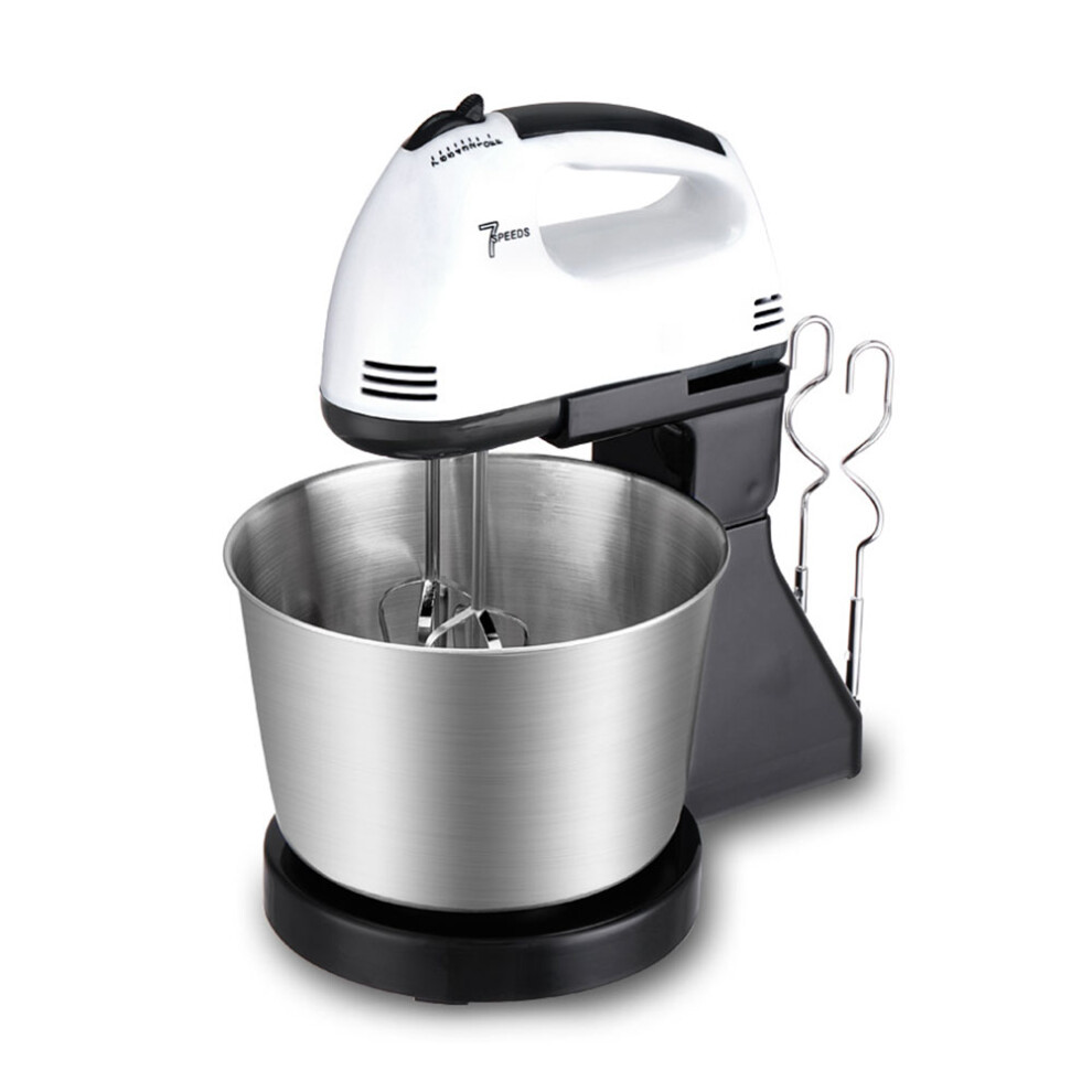 (black) 7 Speed Electric Handheld & Stand Mixer, 2L, Black, 220V