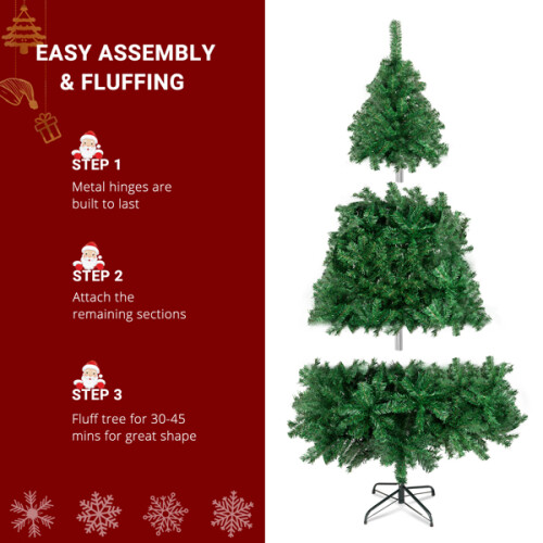 6FT Artificial Christmas Tree with 550 Branches 2