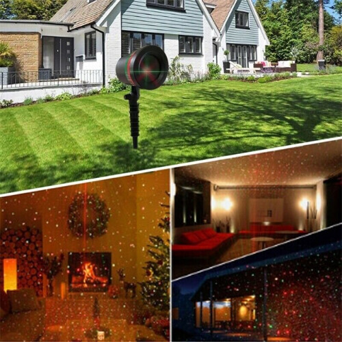 Waterproof Red Green Laser LED Lawn Light Garden 1