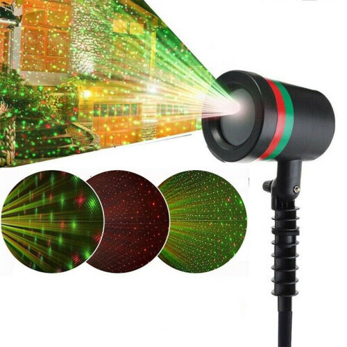 Waterproof Red Green Laser LED Lawn Light Garden