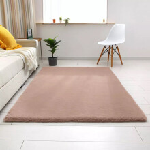 (80X150 cm, Beige Mink) Nonslip Soft Shaggy Fluffy Rugs Livingroom Bedroom Carpets Large Area Rug & Floor Door Mats