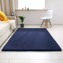 (80X150 cm, Blue Navy) Nonslip Soft Shaggy Fluffy Rugs Livingroom Bedroom Carpets Large Area Rug & Floor Door Mats
