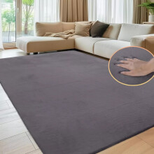 (120X170 cm, Dark Grey) Nonslip Soft Shaggy Fluffy Rugs Livingroom Bedroom Carpets Large Area Rug & Floor Door Mats