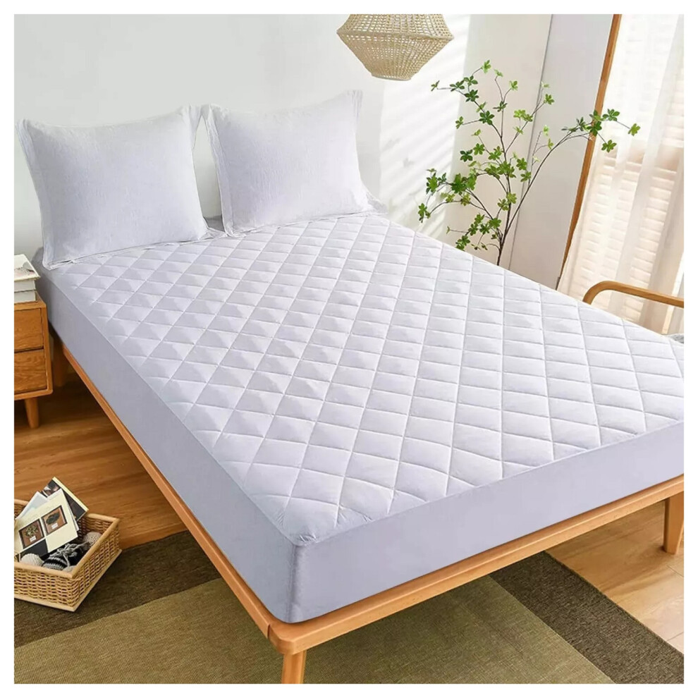 (King Bed Mattress Protectors ) Fitted Mattress Protector Single Double King Size