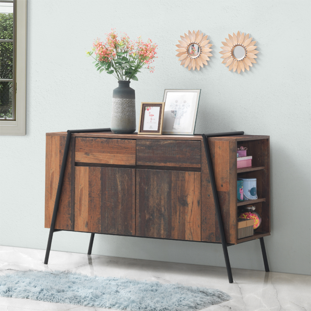 Abbey 2 Door 2 Drawer Sideboard Rustic Storage for Living Room