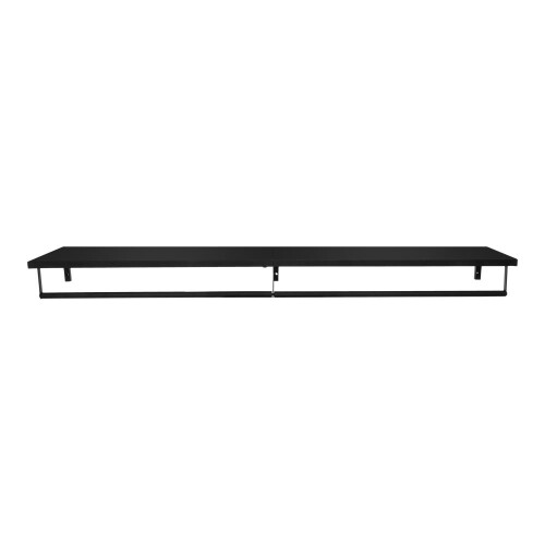 Living And Home Wall Mounted Clothes Rack with Top Shelf 2