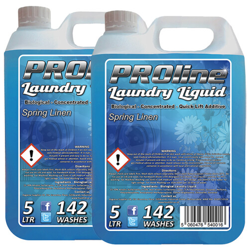 PROline Bio Laundry Liquid Spring Linen (284 WASHES) 2 x 5L