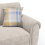 (3 Seater) Edgar Chesterfield Fabric Sand 3 + 2 Sofa Suite 6