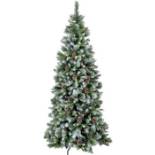 Frosted Glacier Christmas Tree with Pine Cones - 8ft/240cm
