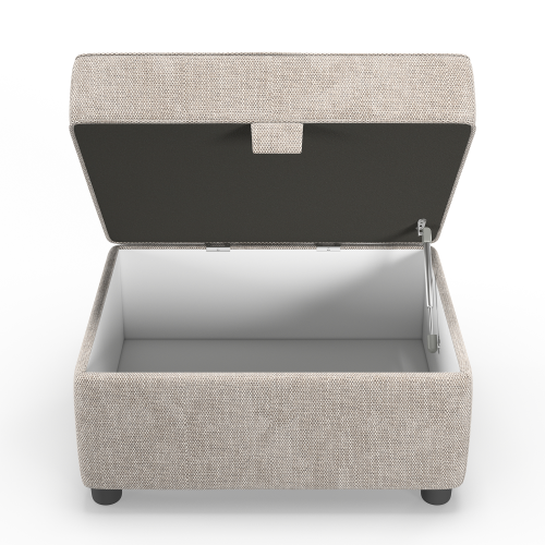 (Storage Ottoman) Edgar Chesterfield Fabric Sand 3 + 2 Sofa Suite 2
