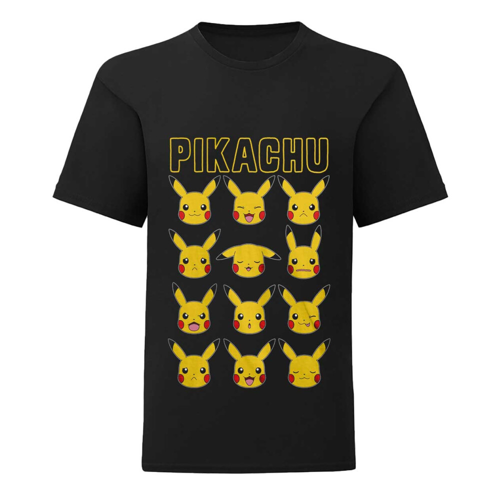 (3-4 Years, Black) Pokemon Childrens/Kids Pikachu T-Shirt