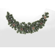 90cm Snow King Fir Garland with 144 Tips and 5 Cones
