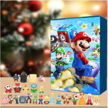 (Mario) 2024 New Mario Advent Calendar Box 24 Days Xmas Countdown Gifts Playset Christmas