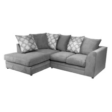 (Grey, 4 Seater Left Hand Facing) Graceland Corner Sofa