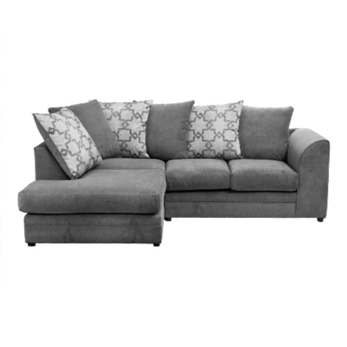 (Grey, 4 Seater Left Hand Facing) Graceland Corner Sofa 2