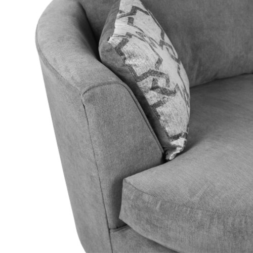 (Grey, Swivel Chair) Graceland Corner Sofa 2