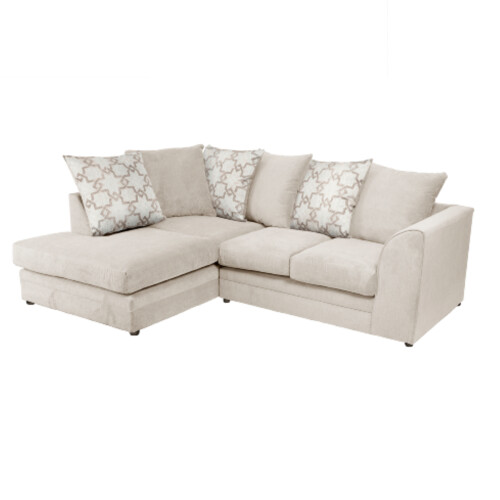 (Stone, 4 Seater Left Hand Facing) Graceland Corner Sofa