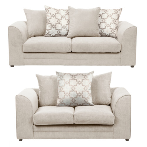 (Stone, 3 & 2 Seater) Graceland Corner Sofa