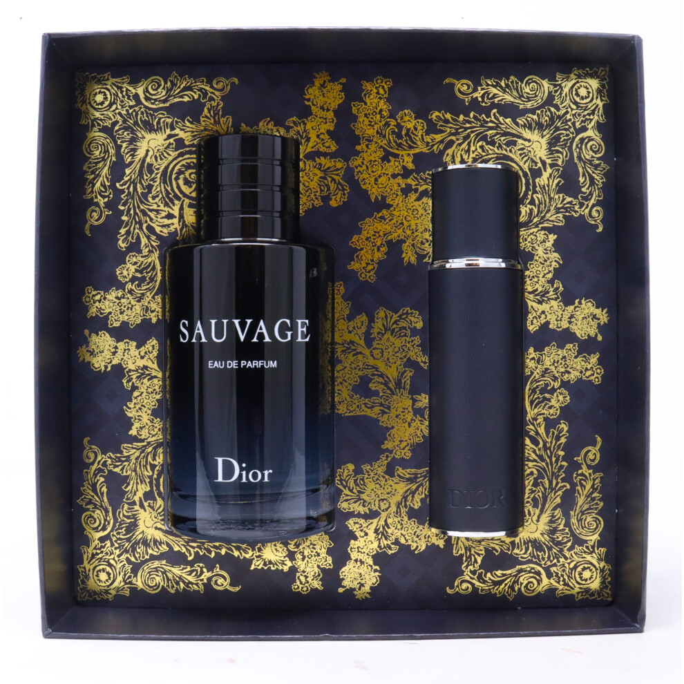 Christian Dior Sauvage Eau De Parfum 2 Piece Gift Set  / New With Box