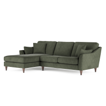 (Alpine Green, Left Hand Facing Corner) Hepburn Corner Sofa & 3 + 2 Seater Sofa Suite
