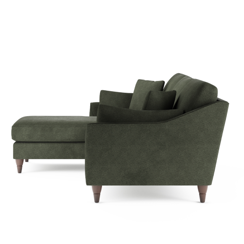 (Alpine Green, Left Hand Facing Corner) Hepburn Corner Sofa & 3 + 2 Seater Sofa Suite 2
