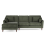 (Alpine Green, Left Hand Facing Corner) Hepburn Corner Sofa & 3 + 2 Seater Sofa Suite 5