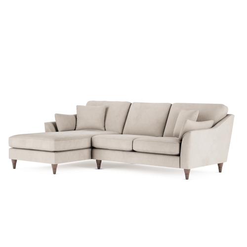 (Fog Grey, Left Hand Facing Corner) Hepburn Corner Sofa & 3 + 2 Seater Sofa Suite
