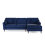 (Navy Blue, Right Hand Facing Corner) Hepburn Corner Sofa & 3 + 2 Seater Sofa Suite 5