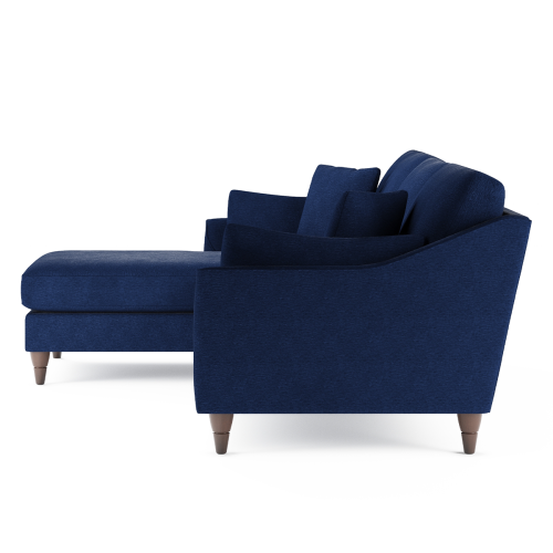 (Navy Blue, Left Hand Facing Corner) Hepburn Corner Sofa & 3 + 2 Seater Sofa Suite 2