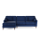 (Navy Blue, Left Hand Facing Corner) Hepburn Corner Sofa & 3 + 2 Seater Sofa Suite 5