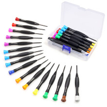 Torx Screwdriver Set, FIXITOK 18Pcs Mini Magnetic Torx Flathead Phillips Small Screwdrivers Tweezers with T2 T3 T4 T5 T6 T7 T8 T9 T10 for Xbox Mac PS4