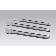 3 Piece Cold Chisel Set CRV 48-50HRC - 3/8" (9.5mm), 1/2" (12.5mm) and 5/8" (16mm) Hardened Chrome Vanadium Steel