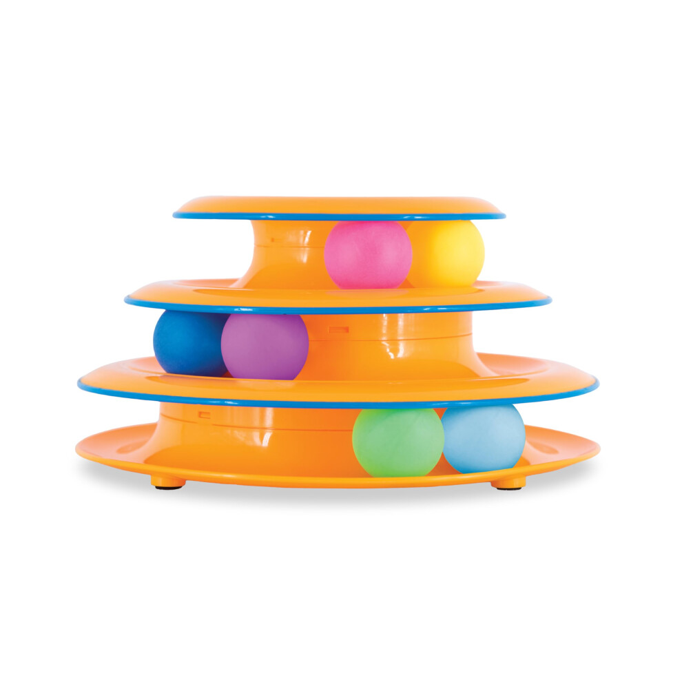 Photos - Cat Toy Tower of Tracks Interactive 3-Tier 