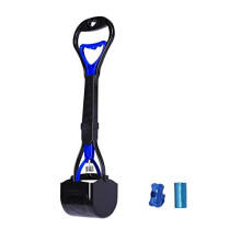 INGUWU Pet Pooper Scooper, 17.7 Inch Long Handle Walking Poo Remover Grabber Picker for Outdoor/Indoor Pick Up Cat and Small Dog Animal Waste